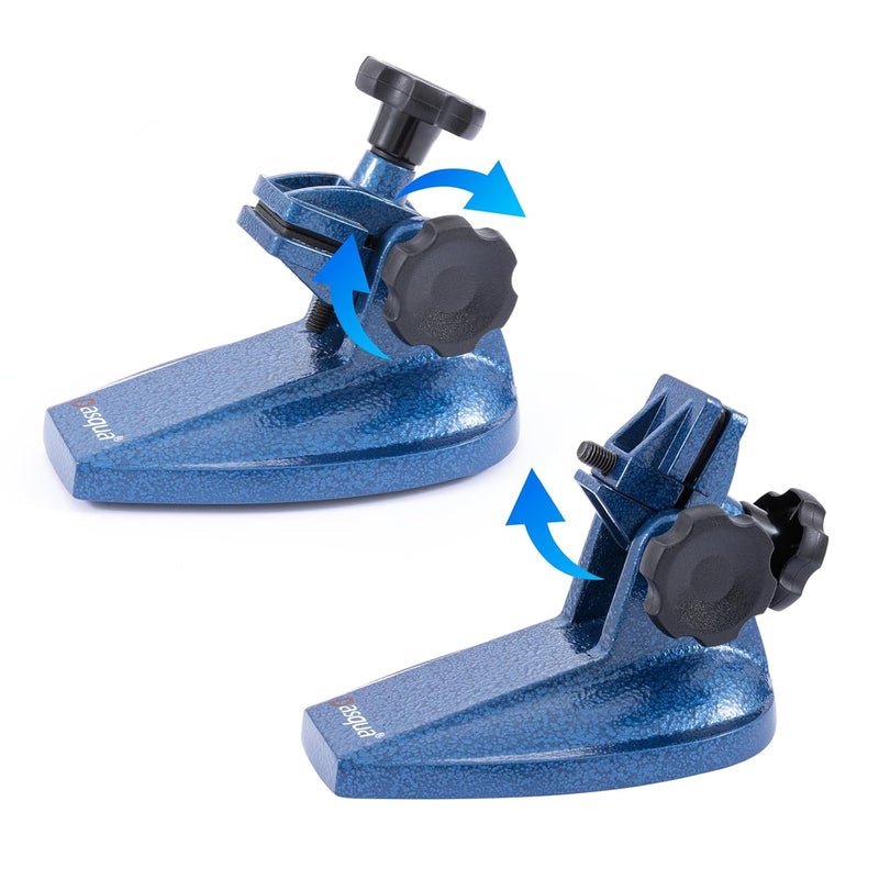 Dasqua Precision Micrometer Stand, Professional-Grade Cast Iron Base, Holds Micrometers, Non-Slip Rubber Clamp, Fully Adjustable - Image 4